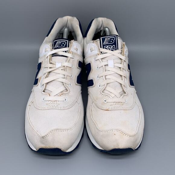 New Balance 574 White Running Shoes ML574HRW Men’s Sz‎ 11.5 - Picture 2 of 10